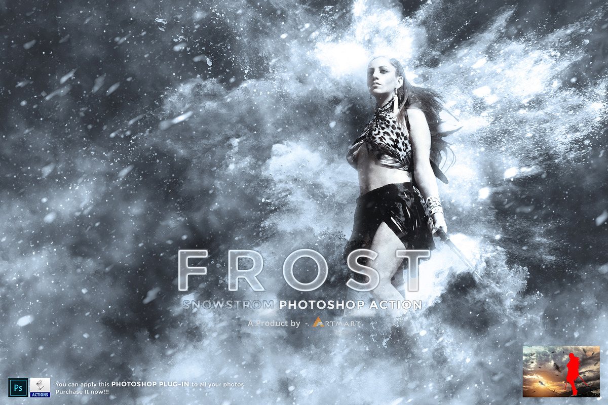 Frost - Snowstorm Photoshop Action, an Action Add-On by A R T M A R T (Photo 7 of 11)