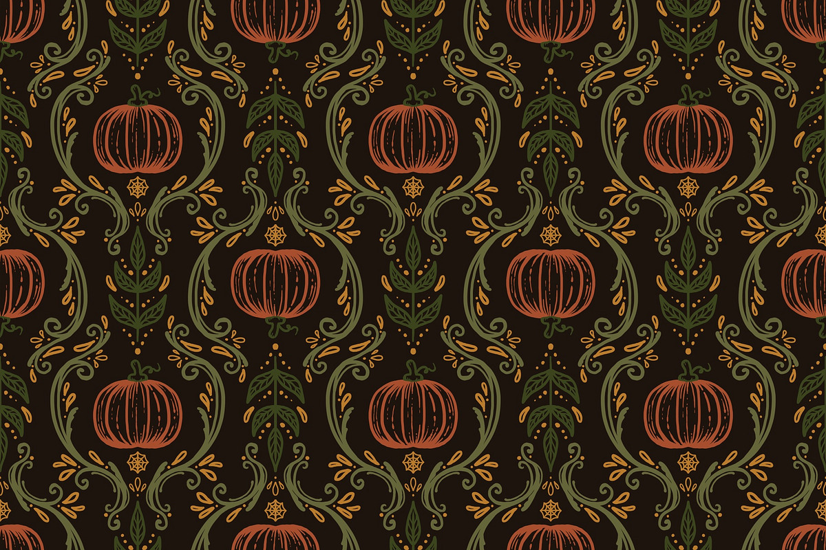 Lavish Halloween Repeat Pattern, a Pattern Graphic by Forest Lily (Photo 5 of 9)