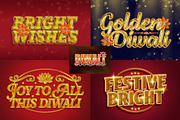 Gold Foil Diwali Festive Text Effect, a Layer Style Add-On by Matsero (Thumbnail 3 of 4)