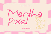 CS Martha Pixel, a Handwritten Font by Craft Supply Co. (Thumbnail 1 of 8)