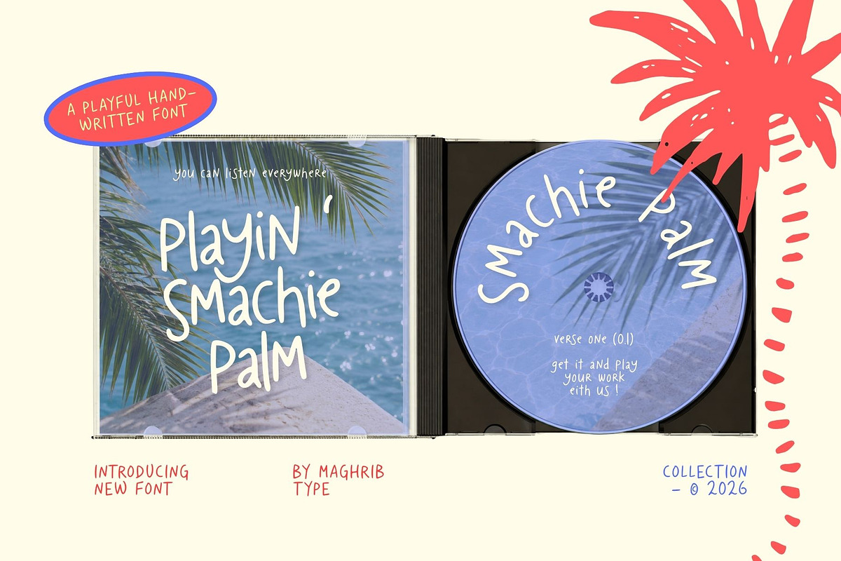 Smachie Palm, a Handwritten Font by maghrib (Photo 6 of 7)