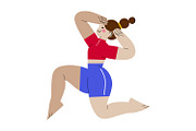 Yoga Poses Girls Fitness Woman, an Object Graphic by the_myro (Thumbnail 7 of 9)