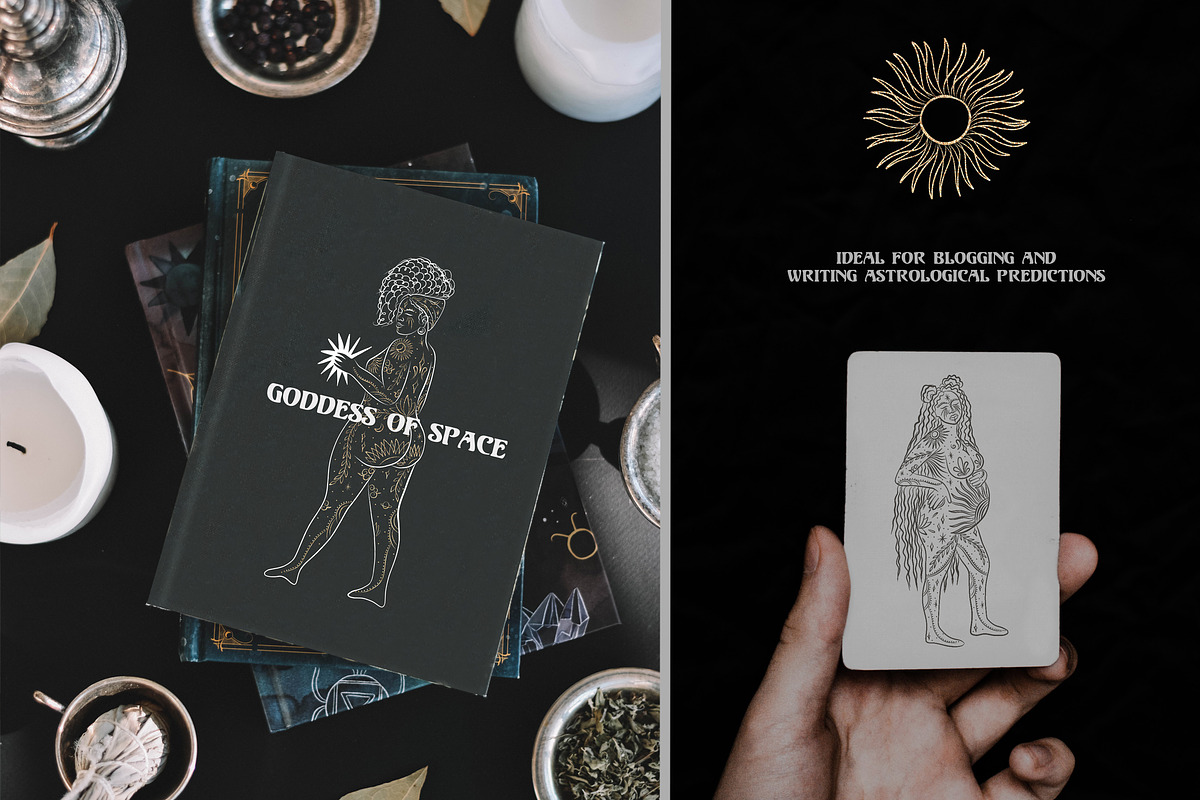 Space Goddesses. The birth of energy, an Illustration by Chikovnaya (Photo 5 of 15)