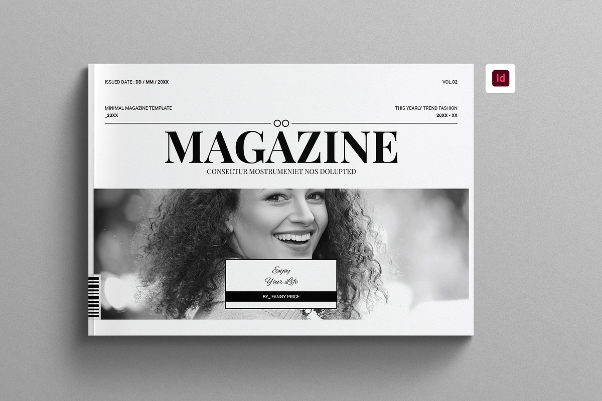 Minimal Magazine Template Landscape