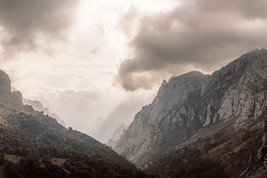 Misty Picos de Europa peaks, a Nature Photo by SkyNext
