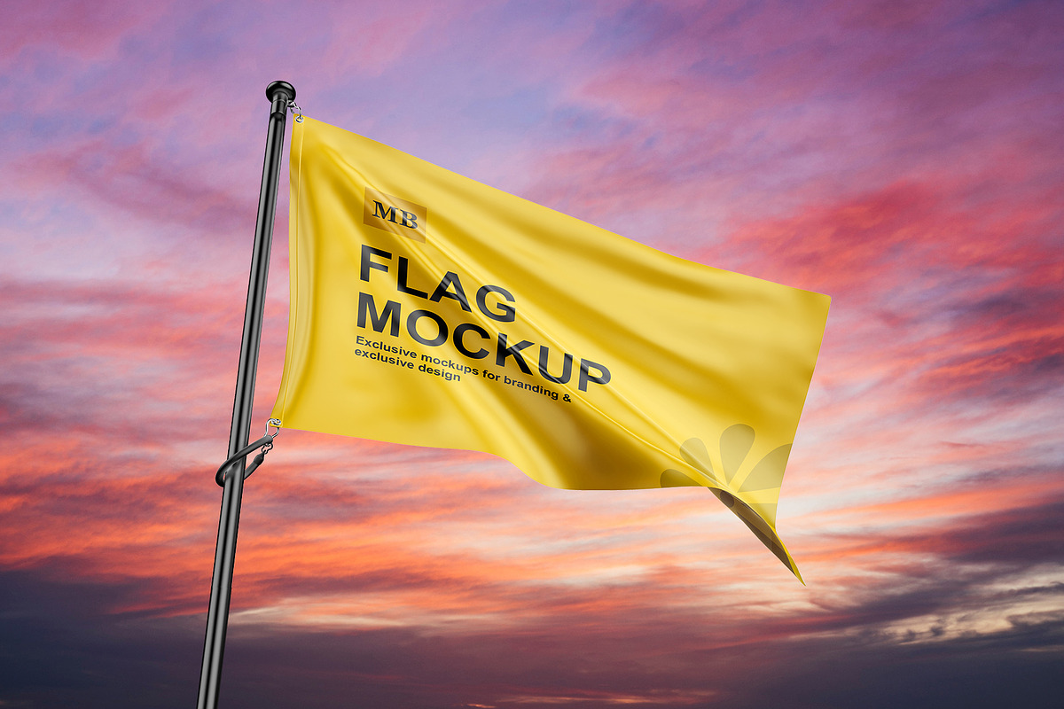 Flag Mockup, a Product Mockup by mockupbuys (Photo 16 of 17)