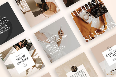 Modern Minimalist Social Templates