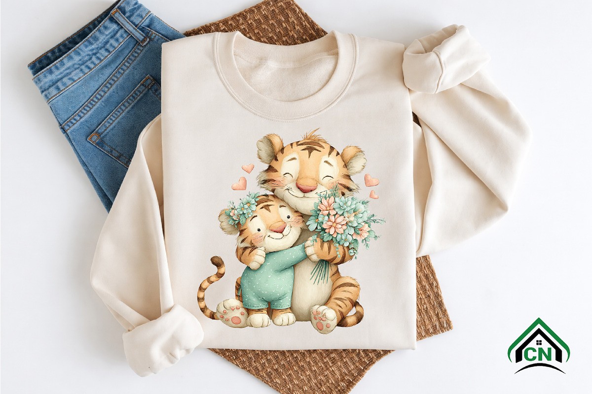 Whimsical Mother's Day Animals PNG, an Illustration by Craft Nest (Photo 9 of 12)
