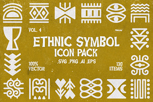 Ethnic Icons Vol 4, an Outline Icon by Tekuni