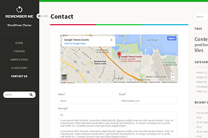 Rmemeber Me - Responsive WP Theme