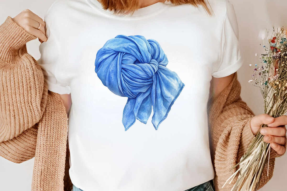 Watercolor Blue Cozy Spa Day Clipart, an Illustration by Canvas Craft (Photo 6 of 7)