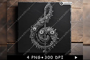 Creepy Alien Eyes Musical Note, a Background Graphic by LaseredNinja (Thumbnail 2 of 7)