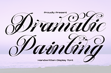 Dramatic Painting - Calligraphy Font