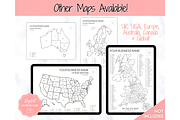 Europe Sales Map, EDITABLE Color In, a Stationery Template by Templatables (Thumbnail 10 of 10)