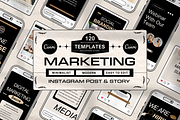 120 Simple Marketing Instagram Canva, a Social Media Template by Branding Victory STD (Thumbnail 1 of 10)