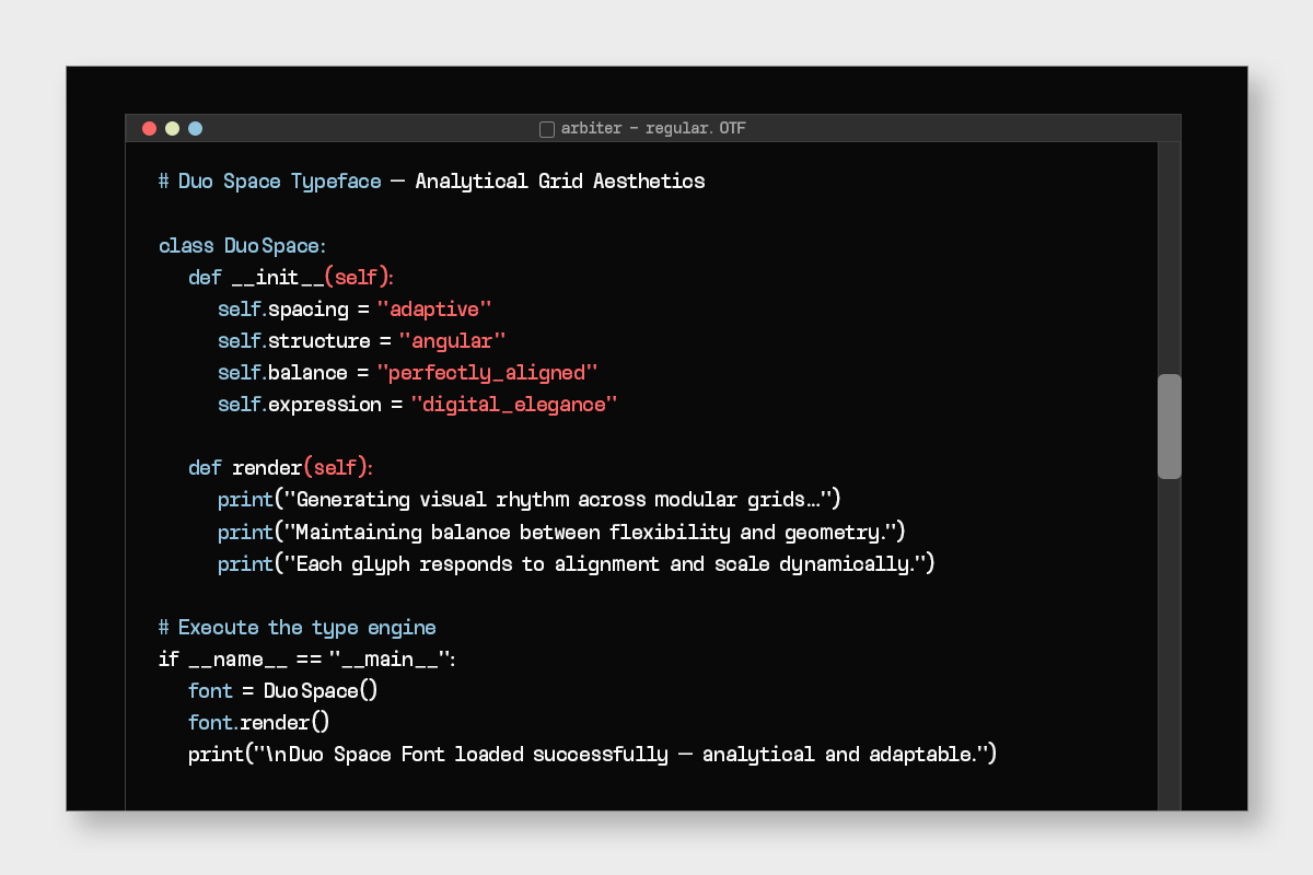 GC Arbiter — Mono Logic Typeface, a Sans Serif Font by Glyphonic (Photo 11 of 15)