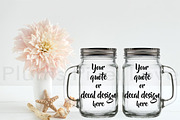 Pretty Mason Jar mockup, a Product Mockup by Plums Pixel Love (Thumbnail 2 of 2)