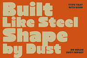 Dust Forge Chunky Sans Display Font, a Sans Serif Font by Letterhend Studio (Thumbnail 3 of 9)