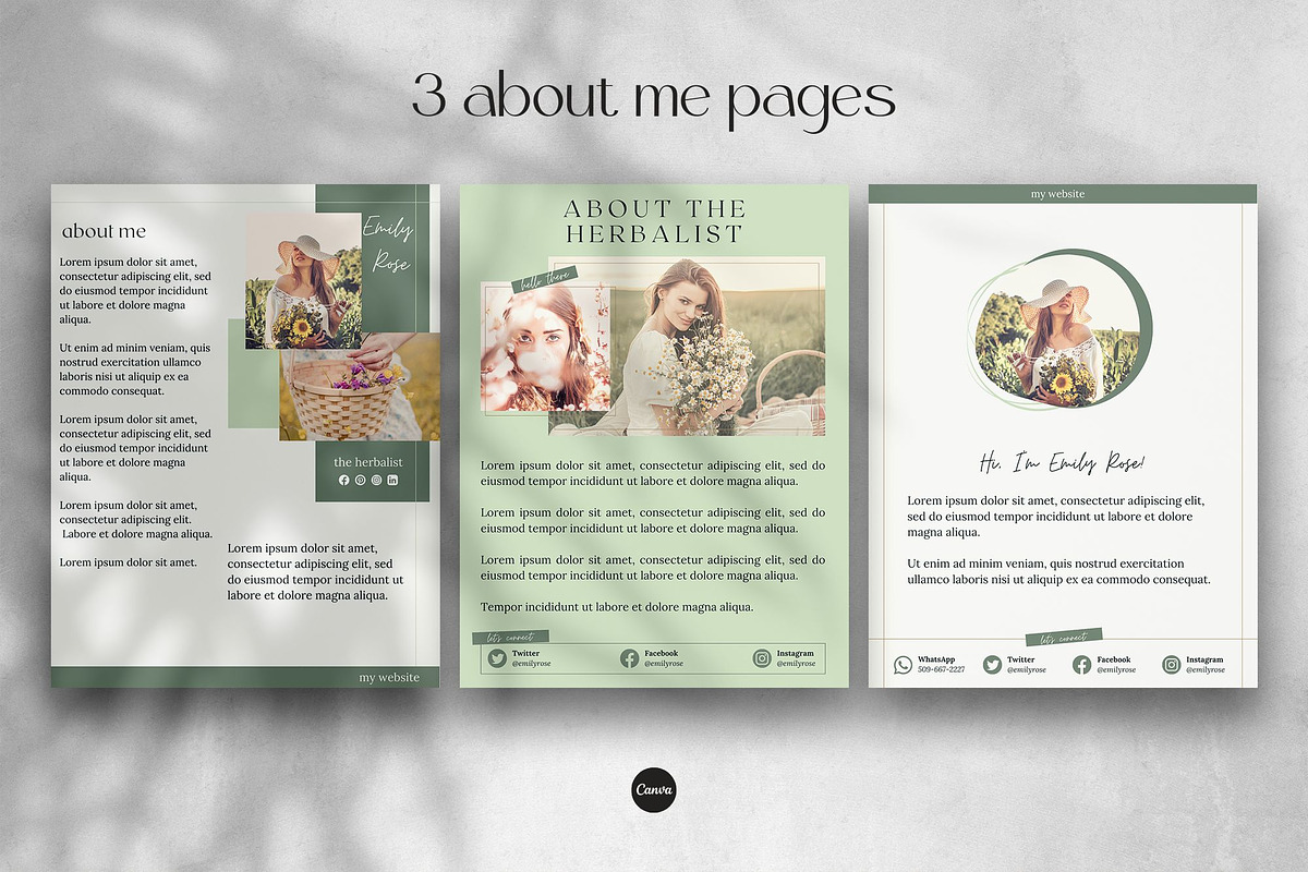 Boho eBook Template for Herbalists, a Magazine Template by Made by Melody (Photo 5 of 16)
