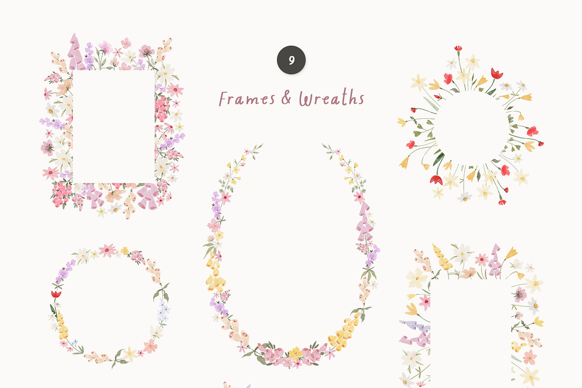 Whimsy & Bright Meadow Flowers, a Decorative Illustration by Kreker Kate (Photo 8 of 10)