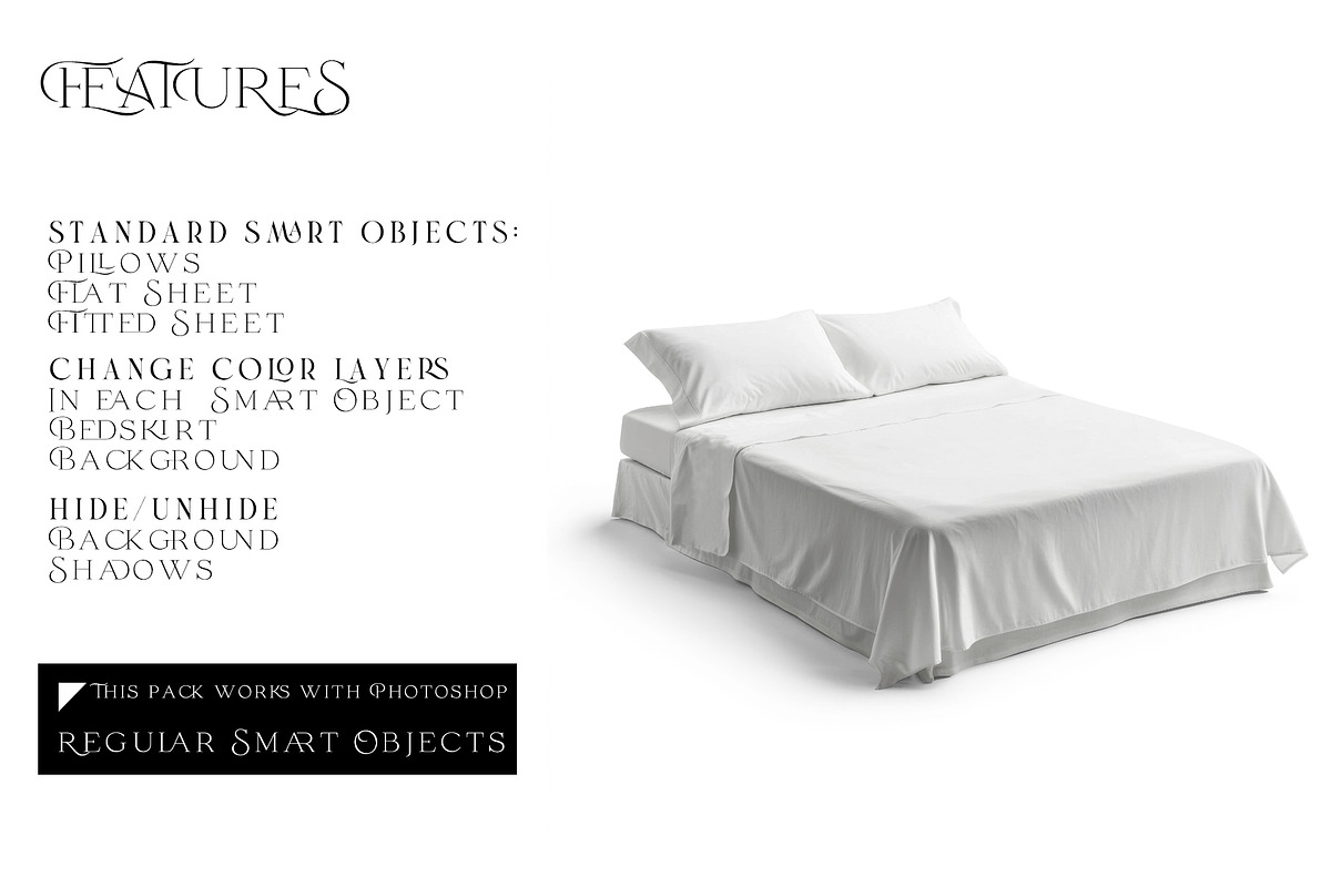 Bedding Flat & Fitted Sheet Mockups, a Product Mockup by mock-ups (Photo 3 of 16)