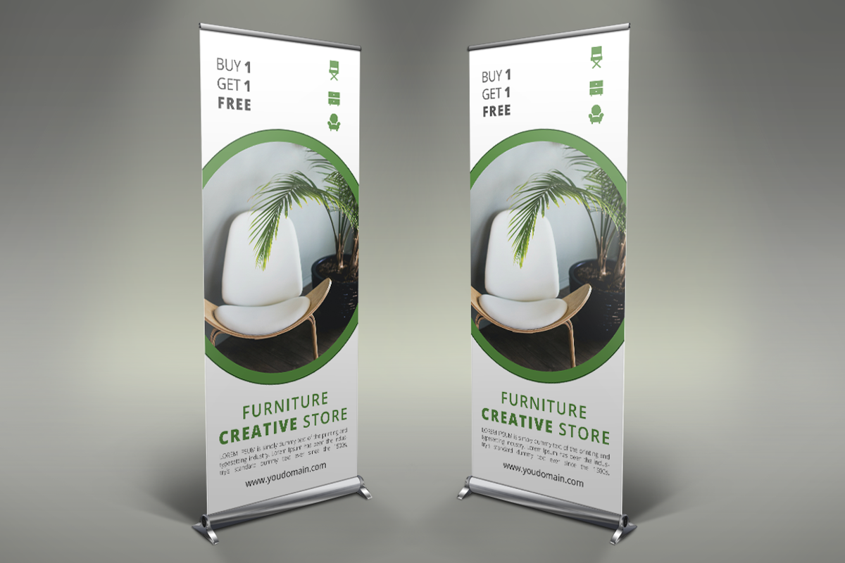 6 Furniture Roll Up Banners SK, a Presentation Template by UNIK Agency (Photo 2 of 7)