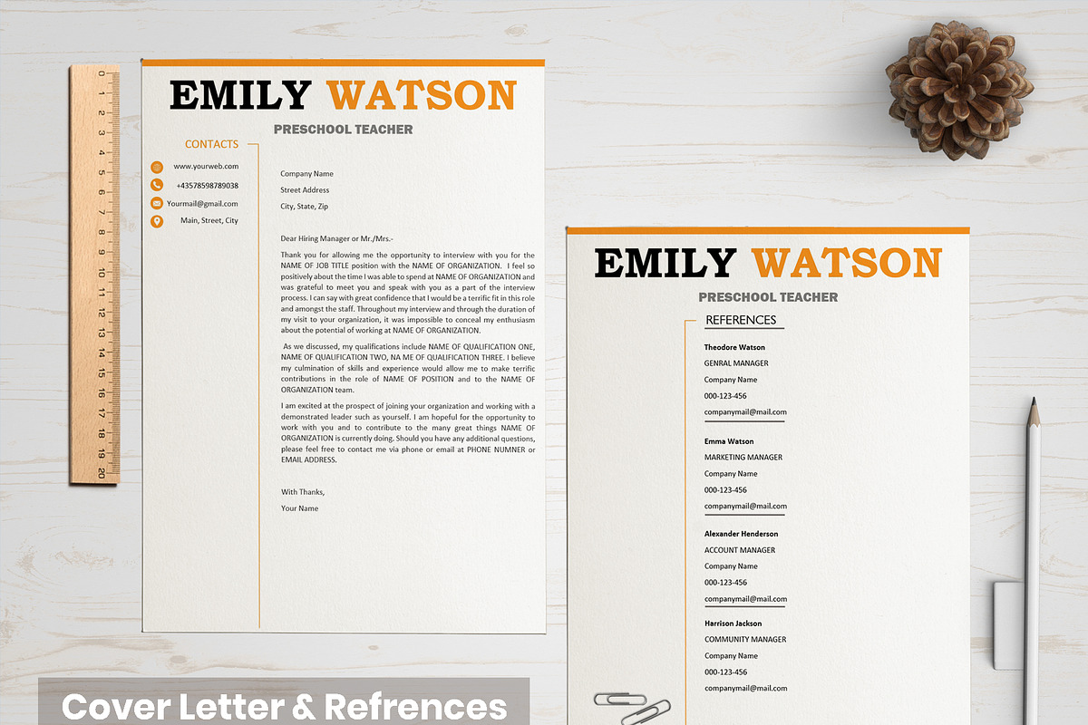 Professional Resume/ CV Bundle, a Resume Template by Wow Designs (Photo 17 of 21)