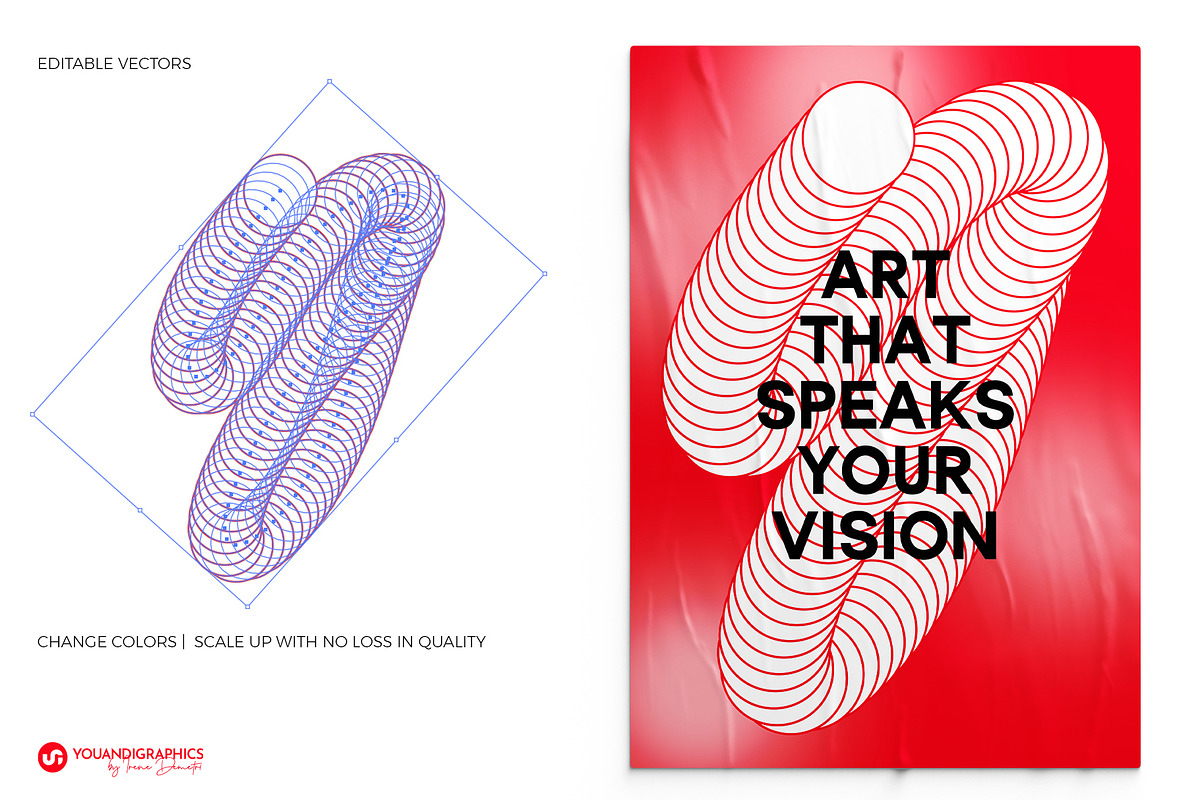 Abstract Shapes Vector Pack, a Graphic by Youandigraphics (Photo 3 of 11)