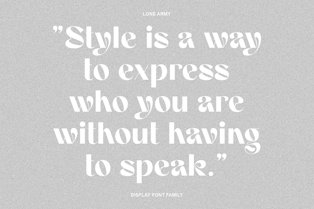 Armany - Display Font Family, a Sans Serif Font by LoneArmy (Photo 14 of 16)