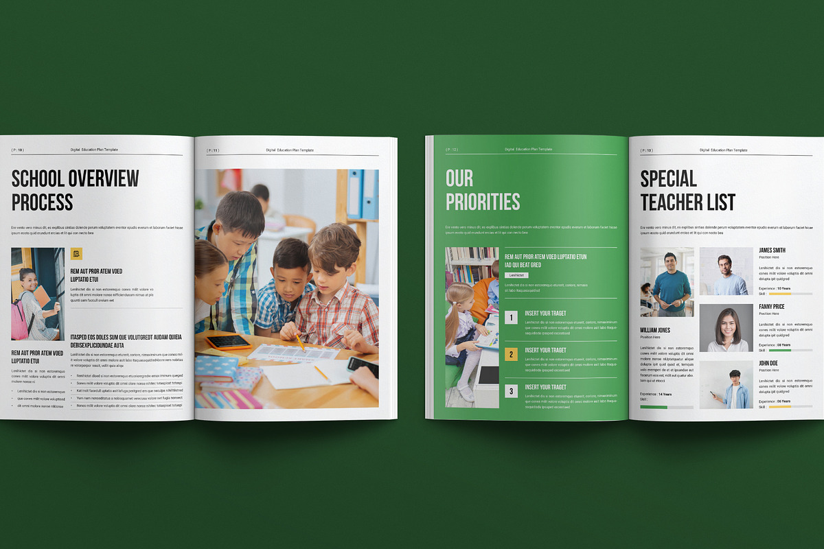 Digital Education Plan Template, a Brochure Template by E-Type (Photo 5 of 7)