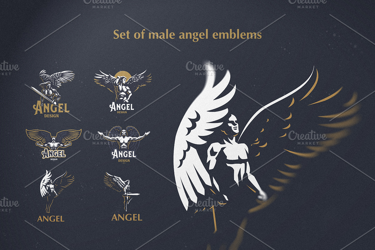 Angel man, a Person Illustration by Masterlevsha (Photo 1 of 3)