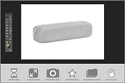 Pencil Pouch Side Angle Mockup, a Pens & Pencil Mockup by Bruno's Shop (Thumbnail 2 of 3)