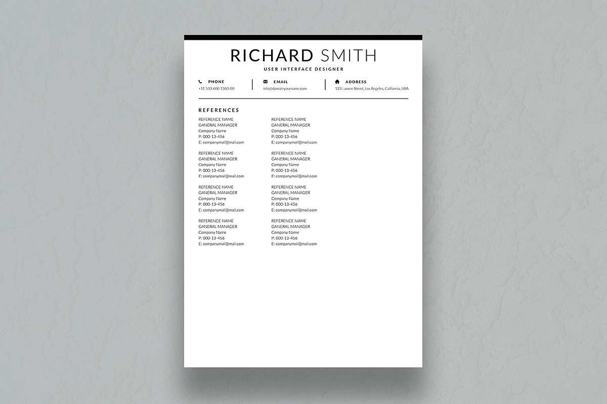 Resume Template, a Resume Template by DesignDevisers (Photo 4 of 10)