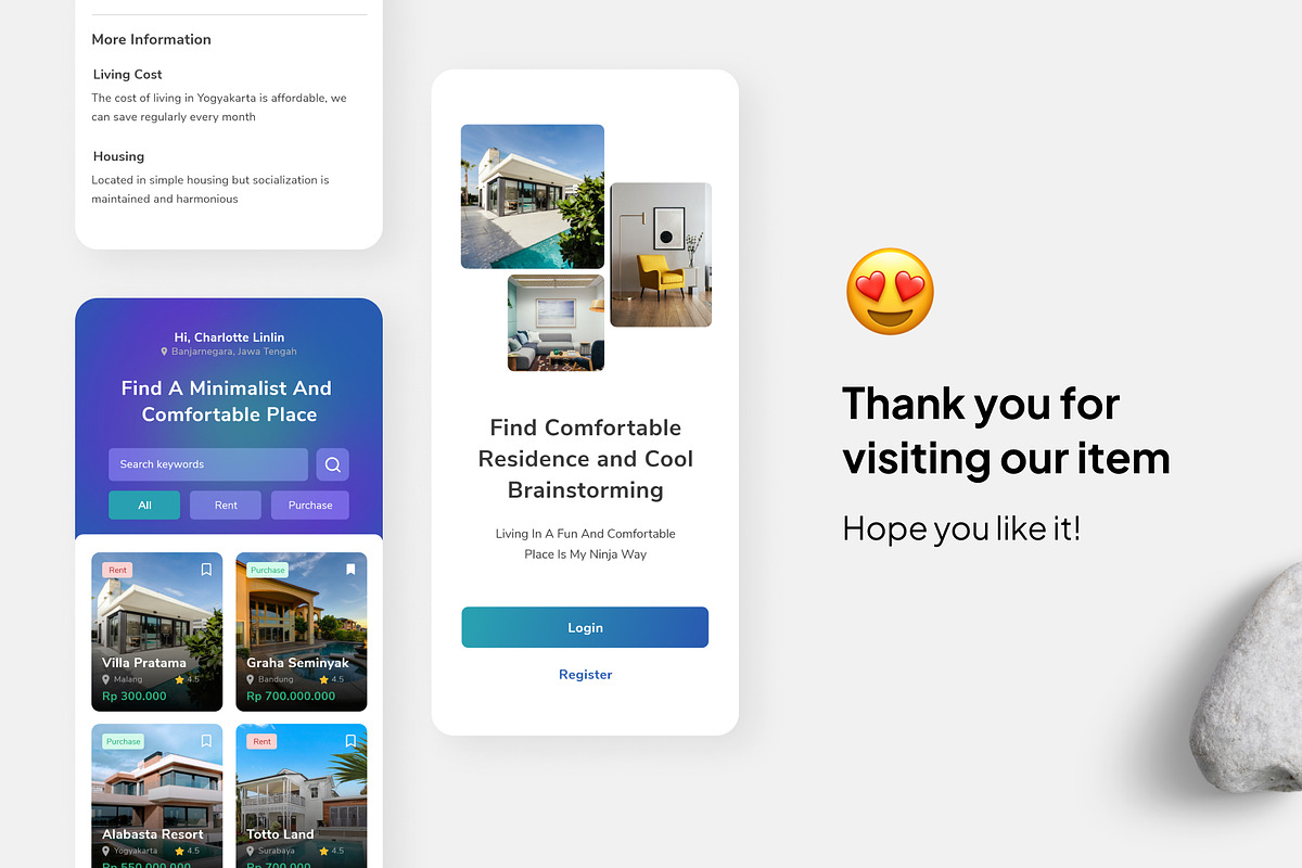 Depo - Property Design App, an UI Kit Template by Panen Creative (Photo 3 of 3)