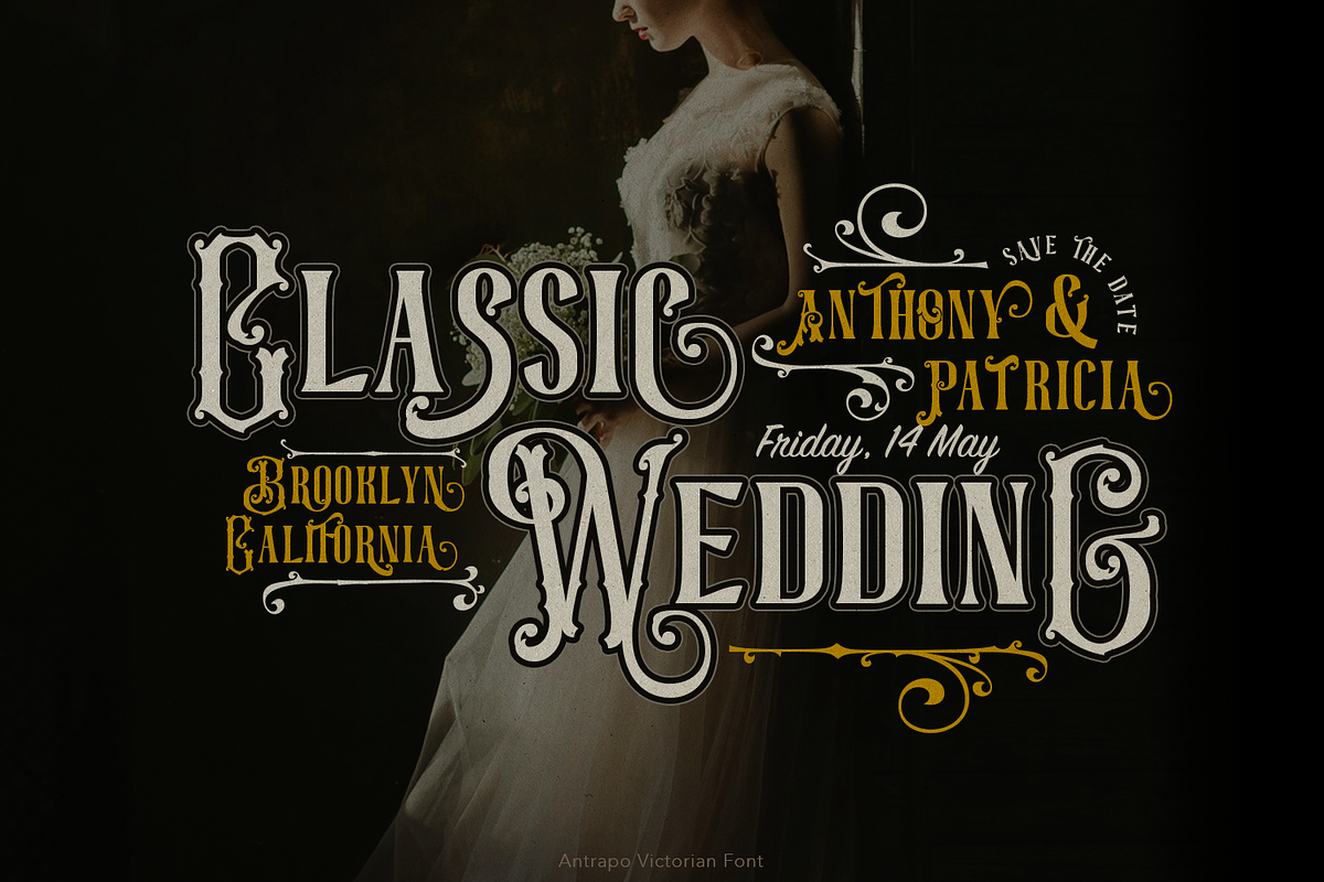 Antrapo Victorian Font, a Serif Font by TypeClassHeroes (Photo 4 of 10)