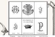 Antique Vintage Monogram Initial P, an Object Graphic by Antique Monograms (Thumbnail 3 of 4)