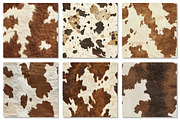 Cowhide Textures Digital Paper, a Texture Graphic by Dream Creation (Thumbnail 3 of 7)