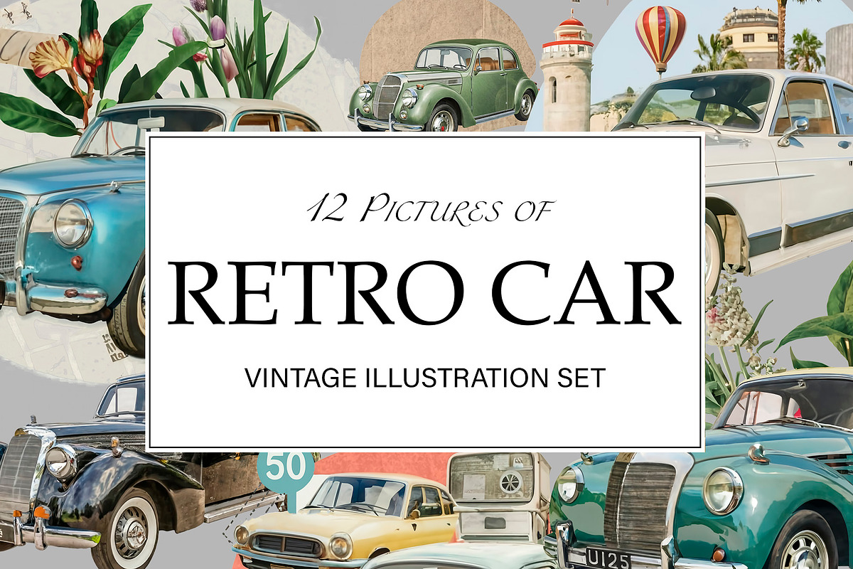 Vintage Collage Creator 99+ Elements, an Illustration by DigitalDesignAI (Photo 7 of 28)