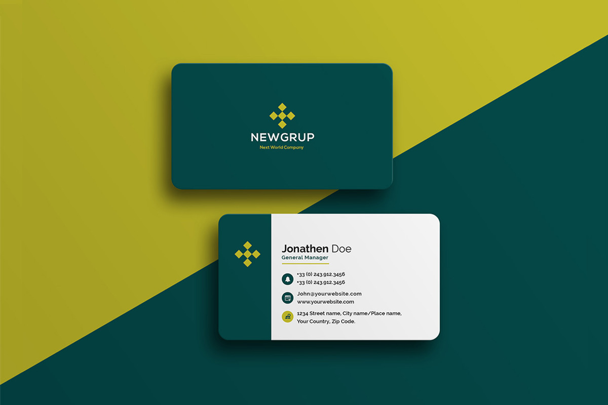 Corporate Business Card #22, a Business Card Template by GraphicsEgg (Photo 1 of 2)