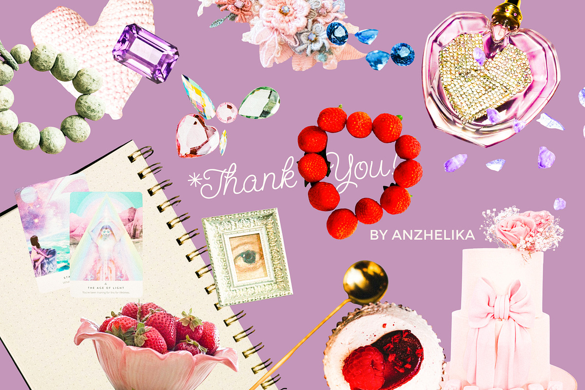 Romantic Whimsy Elements Collection, an Object Graphic by Anzhelika (Photo 13 of 13)