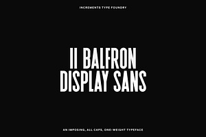 II Balfron: Display Sans Font Family