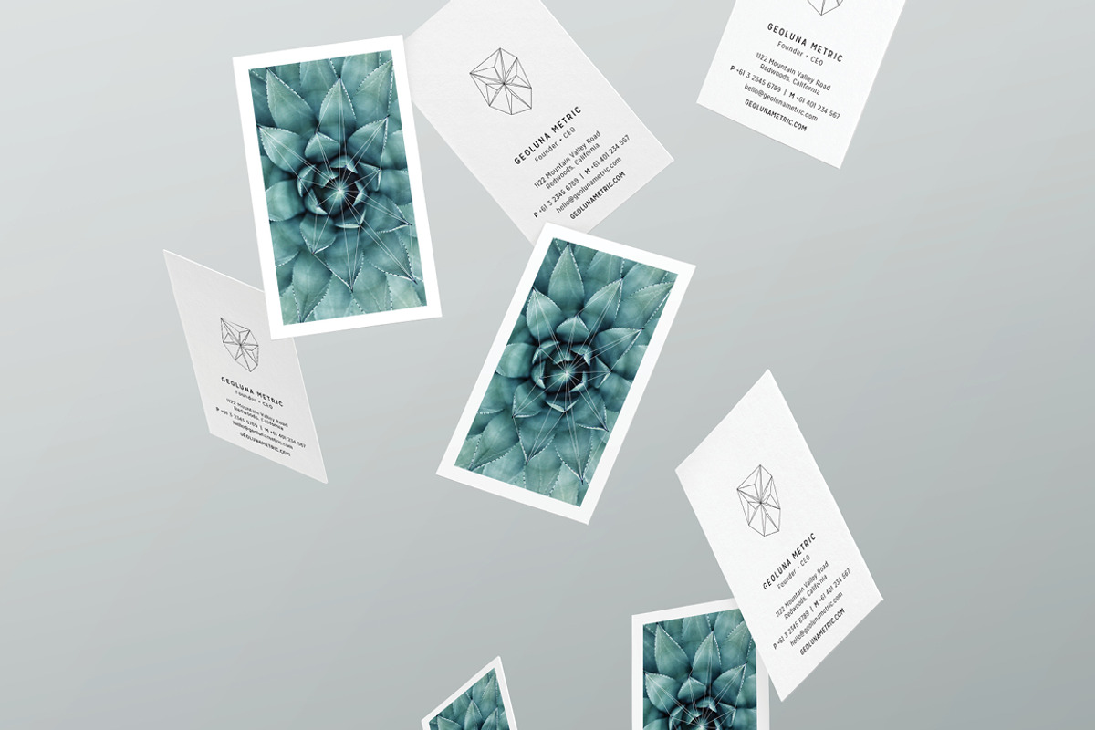 GEOLUNA2 Business Card Template, a Business Card Template by TheOutcrop (Photo 5 of 6)