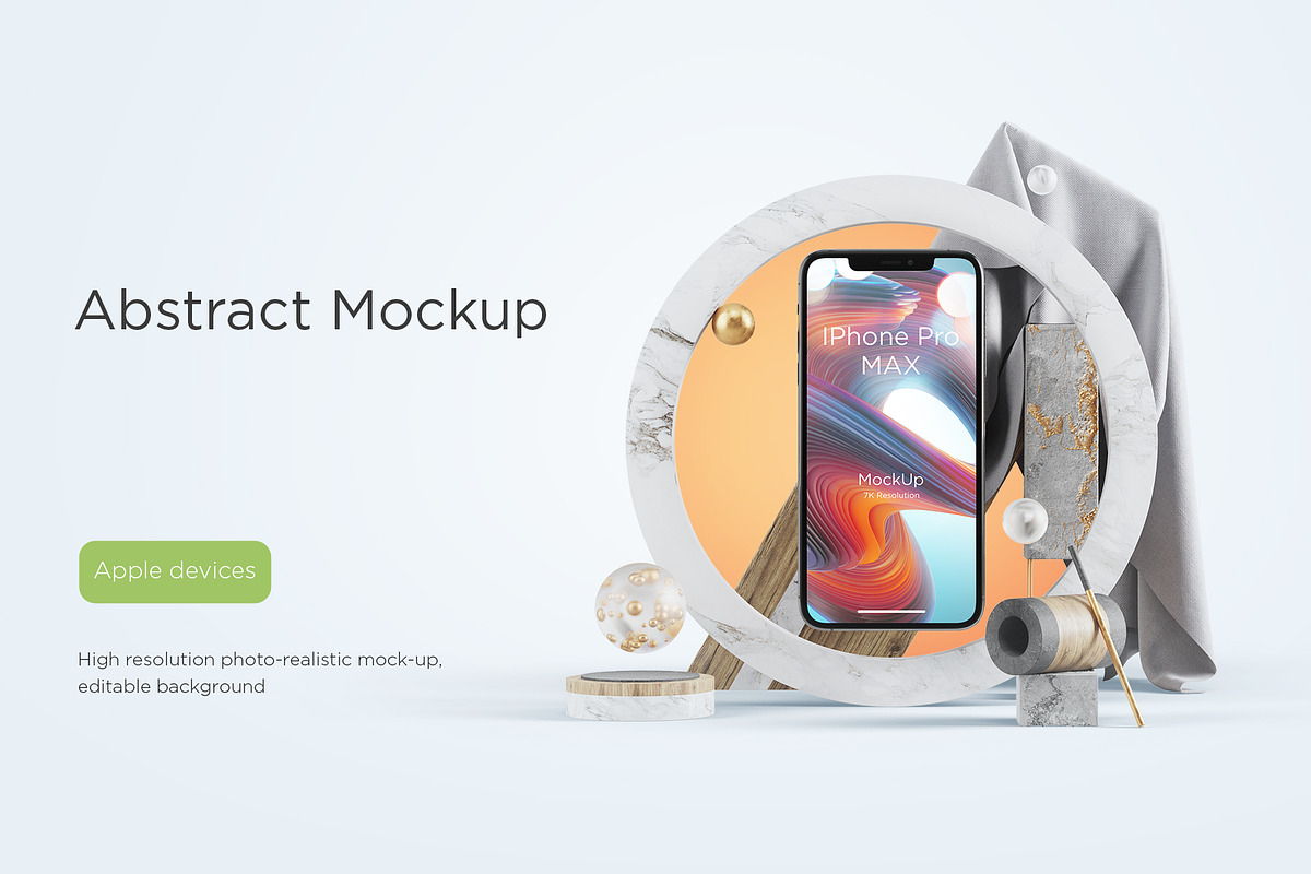 Abstract Mockups Apple Devices, an iPhone Mockup by TITO (Photo 1 of 5)