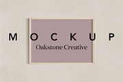 Landscape Wood Frame Mockup, a Household Mockup by OakstoneCreative (Thumbnail 1 of 5)