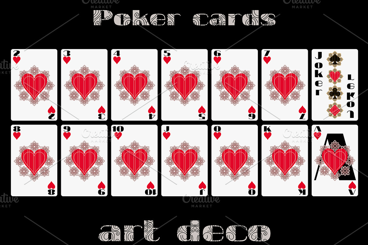 Poker cards in art deco style, a Graphic by Andy Vinnikov (Photo 2 of 4)