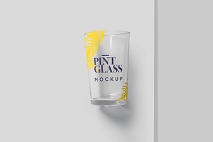 Pint Glass Printing Mockups