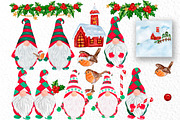Christmas Gnomes clipart, an Illustration by vivastarkids (Thumbnail 2 of 7)