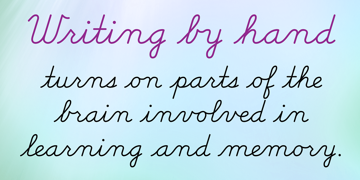School Cursive, a Handwritten Font by Cursive Workshop (Photo 2 of 6)