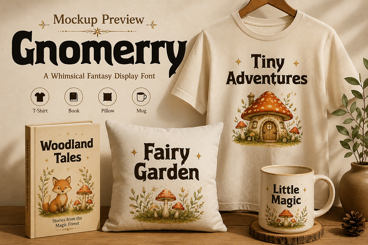 Gnomerry, a Slab Serif Font by Wow Magic (Photo 3 of 4)