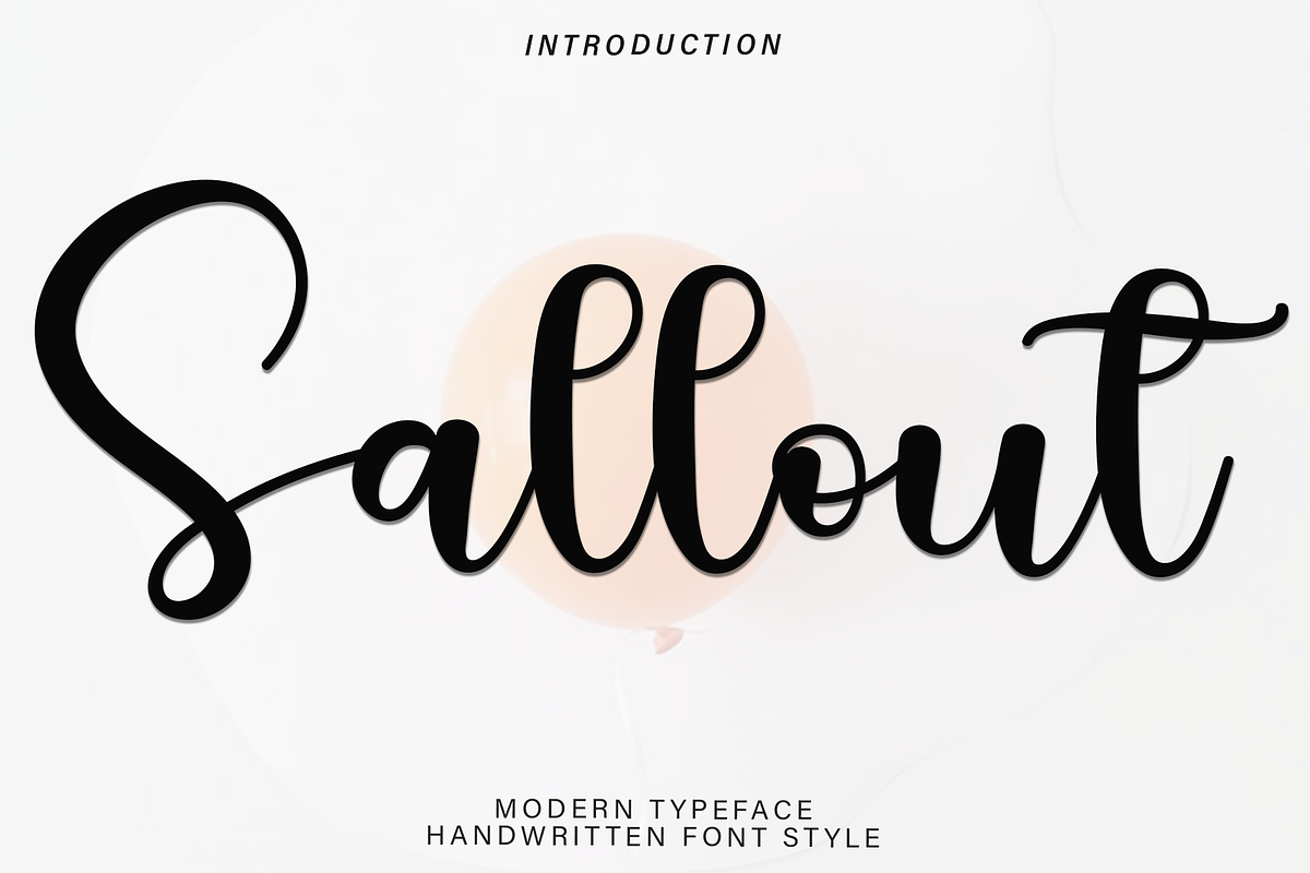 Sallout, a Handwritten Font by InermediaSTUDIO (Photo 1 of 8)